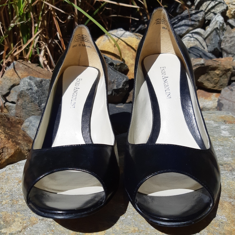 ENZO ANGIOLINI Open Toe Pumps